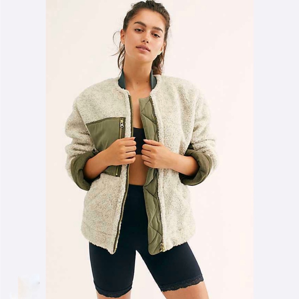 Free People Women's We The Free Rivington Sherpa Jacket